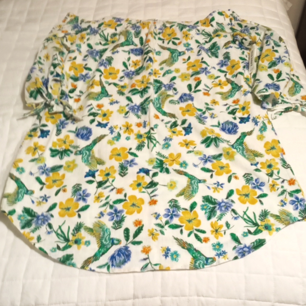 Old Navy floral dress 3 1/4 sleeve brand new